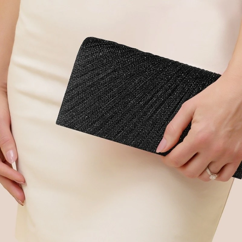 mini black clutch purse